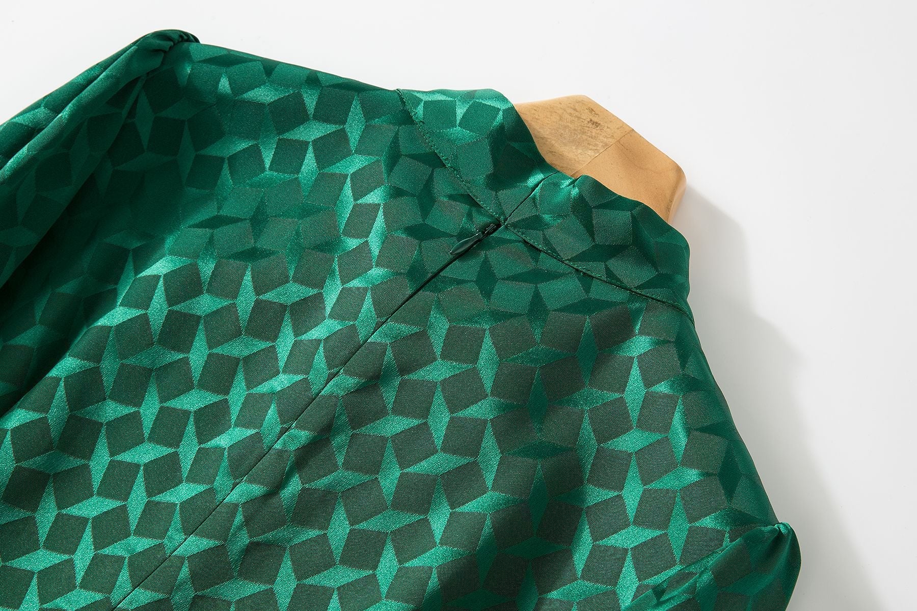 Robe Émeraude vintage à nœud lavallière - IRRESISTIBLE