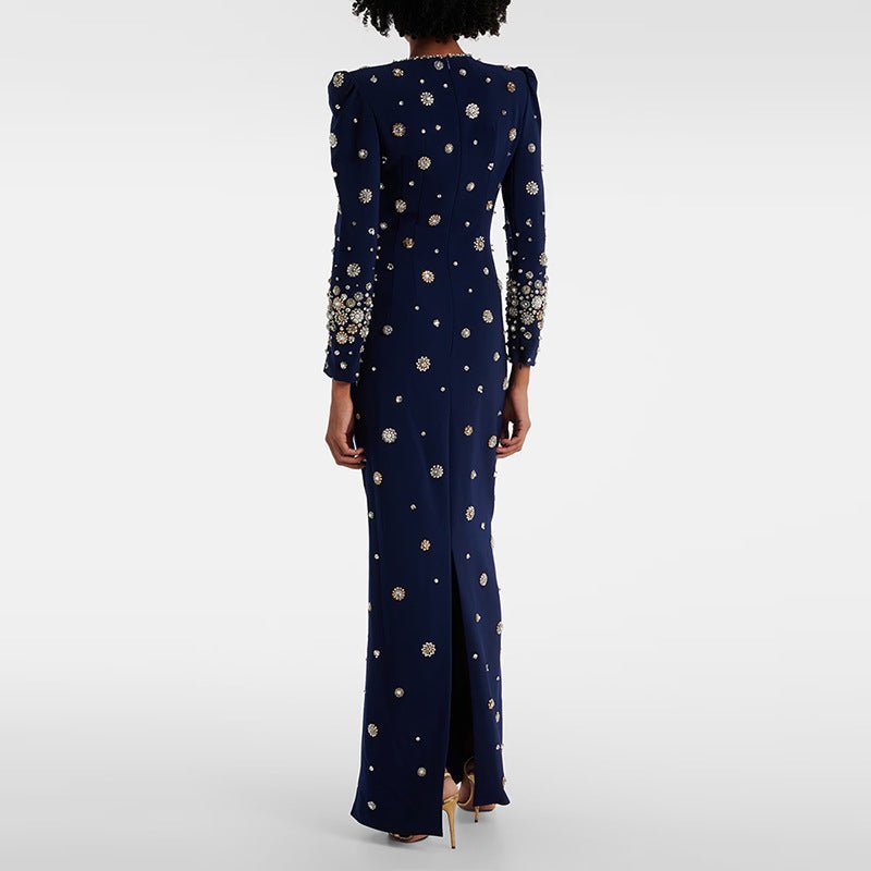 Robe longue coupe slim, Robe de soirée - IRRESISTIBLE